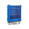 R&B Wire Products Polyethylene/Steel Poly Turnabout Bumper Truck, 2 Shelves, 2000 lb, Blue 747B/PTB - alternate 2
